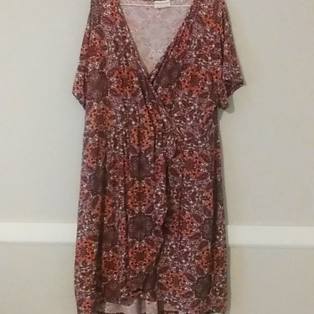 3X Plus size Bobbie Brooks wrap dress NWOT